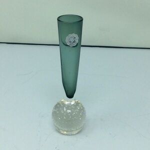 Small handblown bud vase.